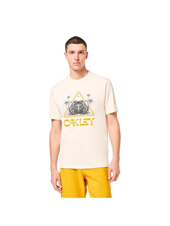 Oakley Oakley T-Shirt FOA404835 Beżowy Regular Fit