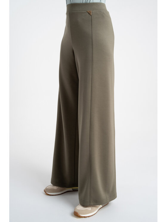CLICK CLICK Spodnie materiałowe 30-333 Khaki Regular Fit