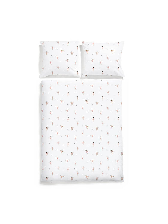 White pocket White pocket Komplet pościeli dziecięcej satynowa Biały