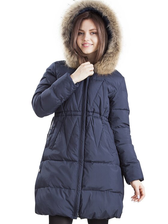 Perso Perso Kurtka zimowa BLH201039F Granatowy Regular Fit