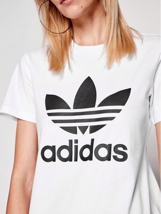 adidas T Shirt adicolor Classics Trefoil GN2899 Bila Regular Fit Modivo.cz