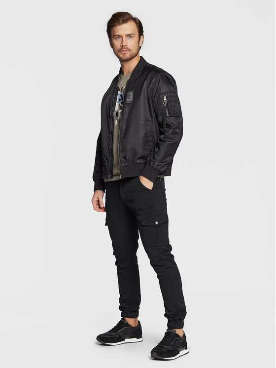 Joggers New Kombat M3RB17 WF5U3 Nero Slim Fit