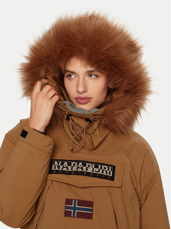 Napapijri Napapijri Kurtka anorak Skidoo W 2.0 NP0A4I5F Brązowy Regular Fit