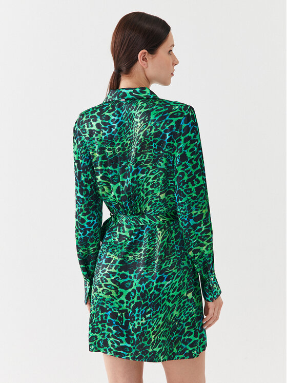 Fracomina Fracomina Vestito chemisier FR23WD1011W413L7 Verde Regular Fit