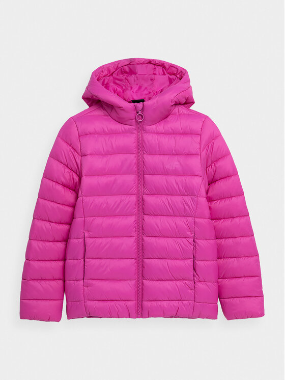 4F Geacă din puf 4FJAW23TDJAF266 Roz Regular Fit