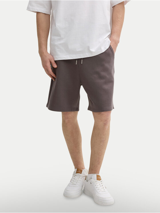 Tom Tailor Denim Tom Tailor Denim Pantaloni scurți sport 1045584 Gri Regular Fit