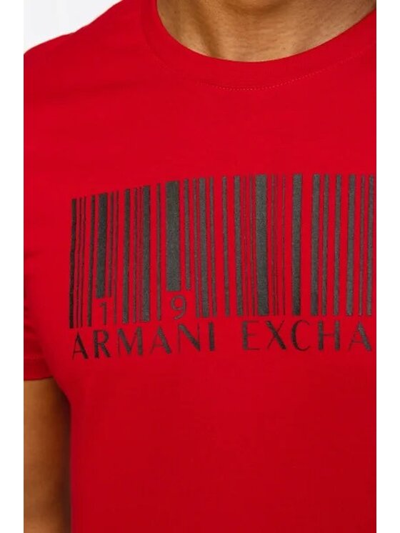 Armani Exchange Armani Exchange T-Shirt 6KZTAL ZJV5Z 1495 Czerwony Regular Fit