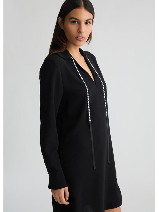 Liu Jo Liu Jo Sukienka codzienna WA5085T034722222 Czarny Regular Fit