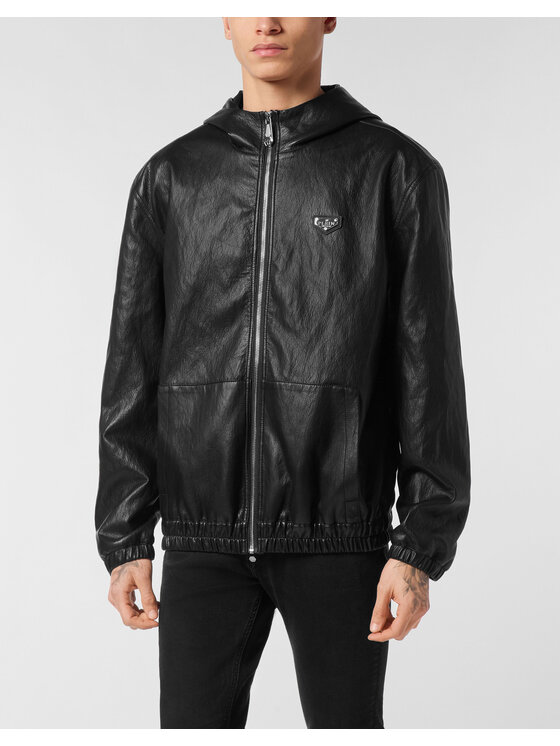 PHILIPP PLEIN PHILIPP PLEIN Wiatrówka 27861 Czarny Regular Fit