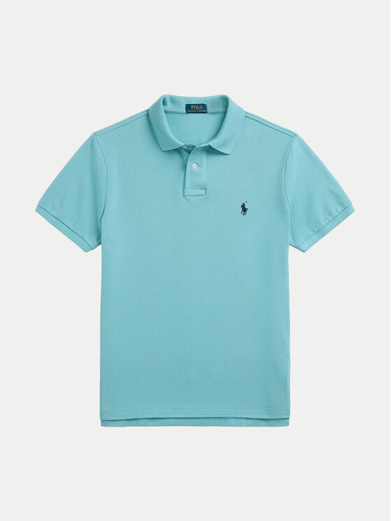 Polo Ralph Lauren Polo Ralph Lauren Polo marškinėliai 710536856439 Žydra Slim Fit