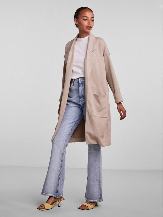 Pieces Pieces Übergangsmantel 17090175 Beige Regular Fit
