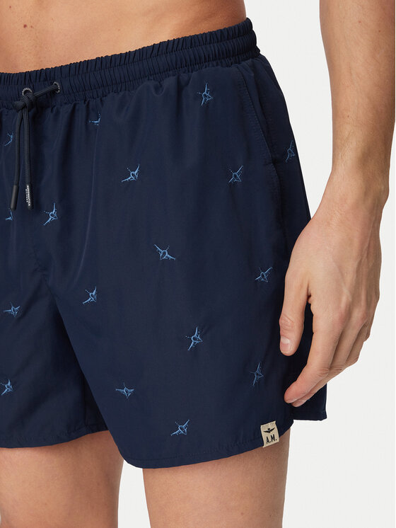 Aeronautica Militare Aeronautica Militare Pantaloni scurți pentru înot 261BW0232UCT04317 Bleumarin Regular Fit