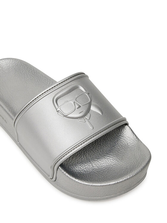 KARL LAGERFELD KARL LAGERFELD Ciabatte Kondo Maxi KL80819M Argento