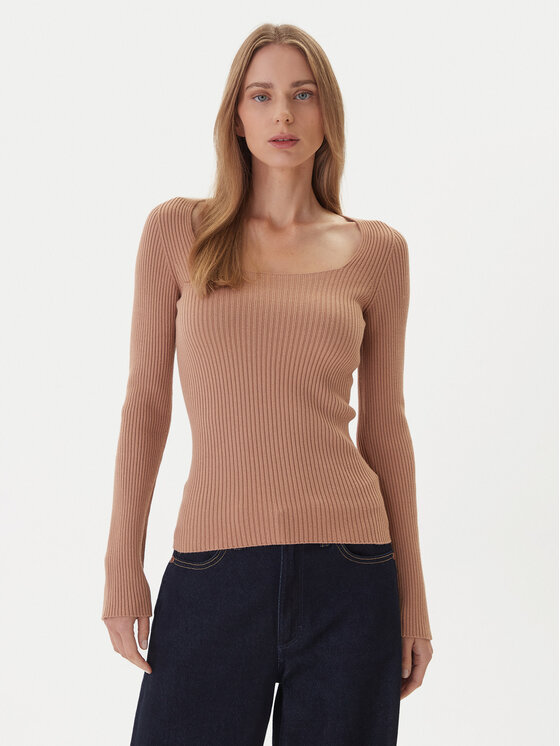 Kontatto Kontatto Pullover 3M0830C Beige Slim Fit
