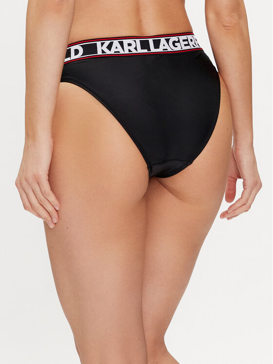 KARL LAGERFELD KARL LAGERFELD Dół od bikini 240W2222 Czarny