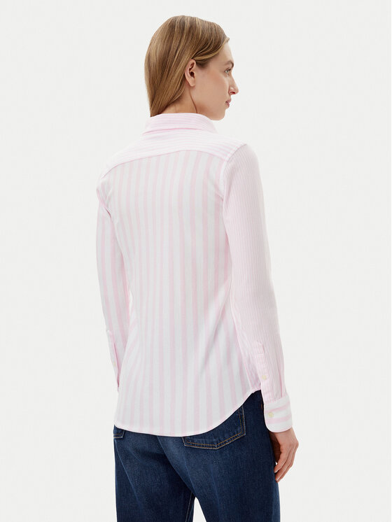 Polo Ralph Lauren Polo Ralph Lauren Marškiniai 211965102001 Rožinė Slim Fit