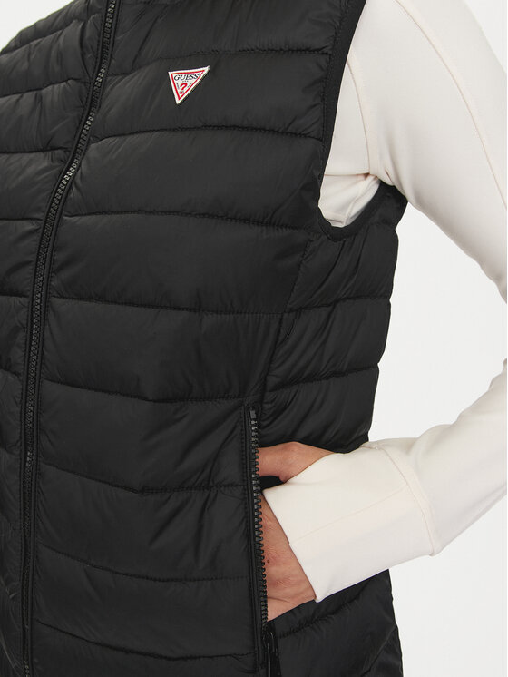 Guess Jeans Guess Jeans Veste W4YN11 WG922 Melns Regular Fit
