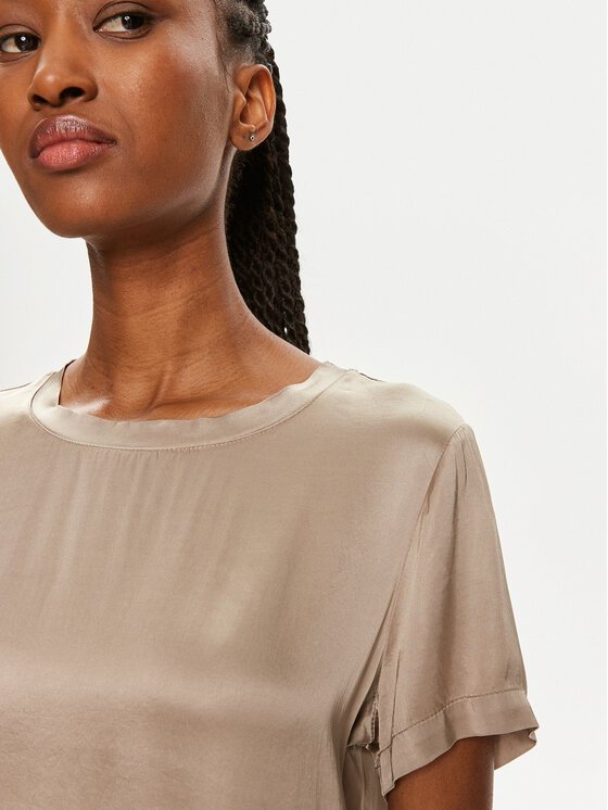 ViCOLO ViCOLO T-Shirt TB0040 Beżowy Regular Fit