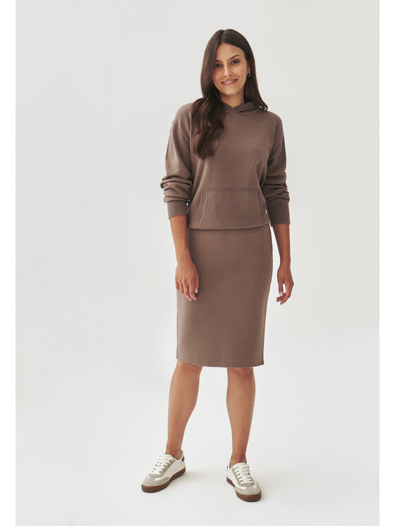TATUUM TATUUM Spódnica midi GEME Brązowy Close Fit