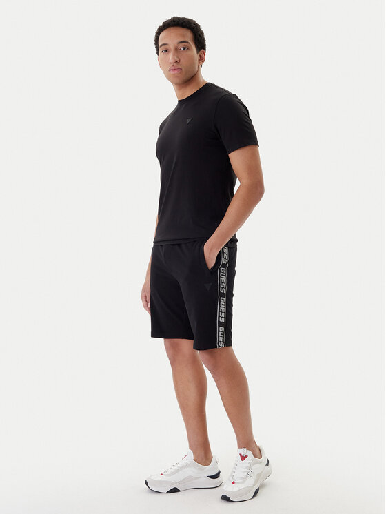 Guess Guess Sportovní kraťasy Z2YD02 K6ZS1 Černá Regular Fit