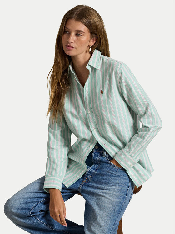 Polo Ralph Lauren Polo Ralph Lauren Koszula 211970739500 Zielony Relaxed Fit
