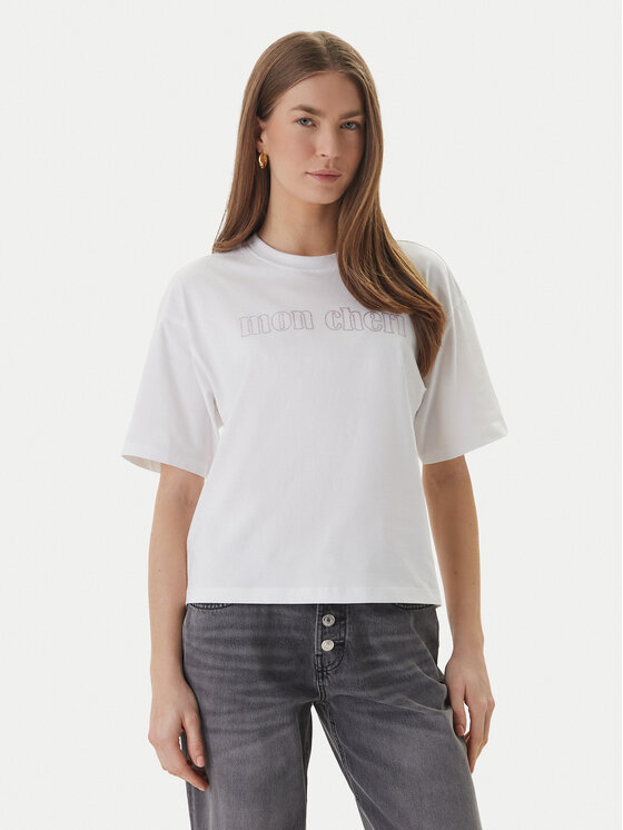 ONLY Tricou Rhine 15368901 Alb Boxy Fit