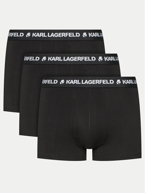 Férfi 3 darab boxer KARL LAGERFELD, Méret: S, Fekete, 240M2110