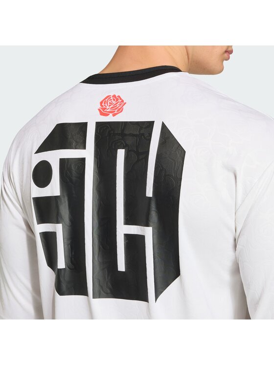 adidas adidas Koszulka techniczna Lamine Yamal Training Tee Biały Loose Fit