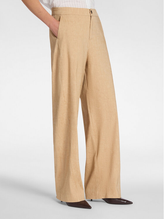 Elena Mirò Elena Mirò Pantaloni di tessuto P014P000462N012 Crema Regular Fit
