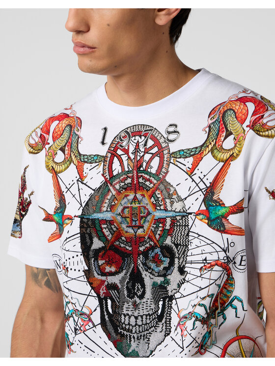 PHILIPP PLEIN PHILIPP PLEIN T-Shirt 29020 Biały Regular Fit