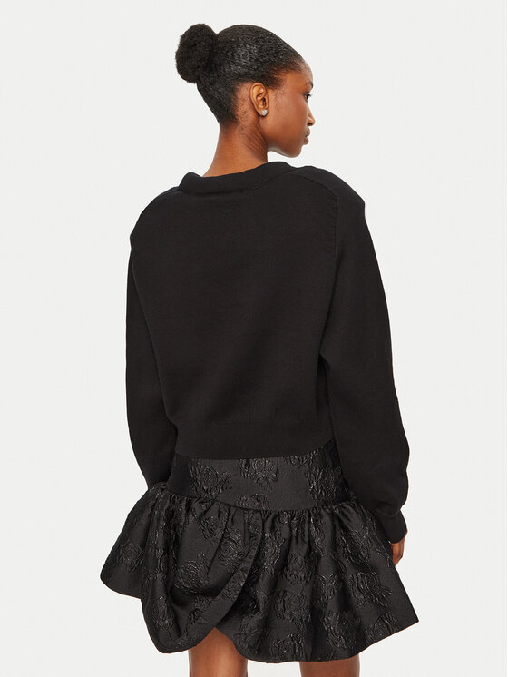 ROTATE ROTATE Sweter 114035100 Czarny Regular Fit