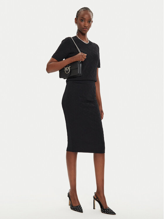 PINKO PINKO Pouzdrová sukně Gonna 103973 A21T Černá Slim Fit