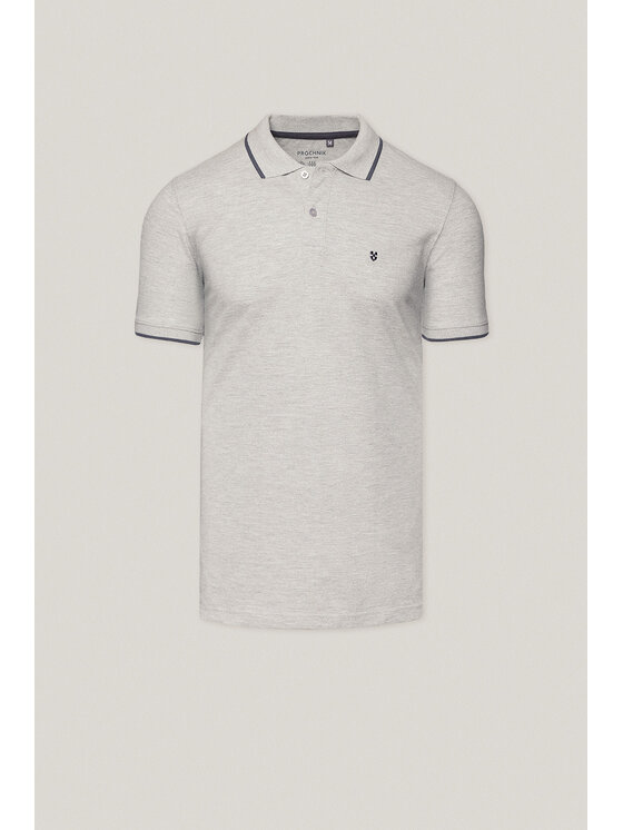 Próchnik Próchnik Polo PM4 PO073125000023 Szary Regular Fit