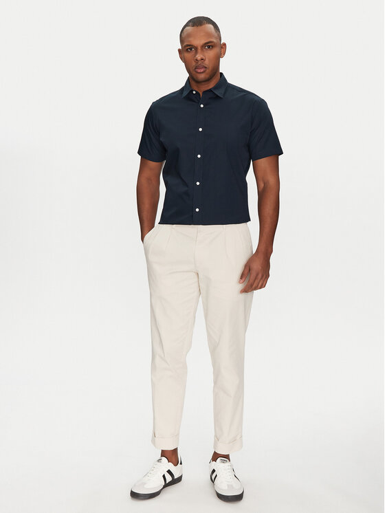 Jack&Jones Jack&Jones Риза Joe 12195062 Тъмносин Slim Fit