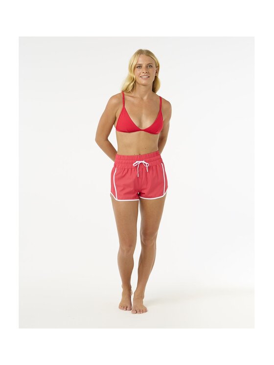 Rip Curl Rip Curl Szorty kąpielowe High Waist Retro Volley 3" Czerwony