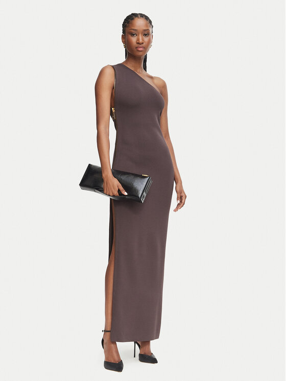 Elisabetta Franchi Elisabetta Franchi Õhtune kleit AM-07B-66E2-V700 Tumepruun Slim Fit