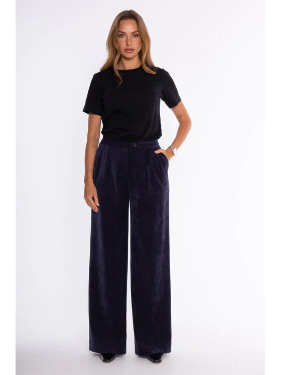 Made of Emotion Made of Emotion Spodnie materiałowe M932 Niebieski Wide Leg