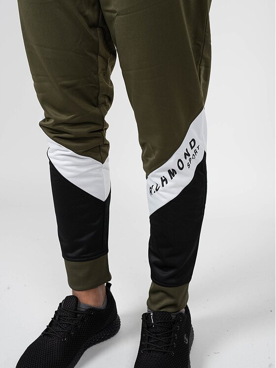 John Richmond John Richmond Kalhoty z materiálu UMA22075PA Khaki Regular Fit