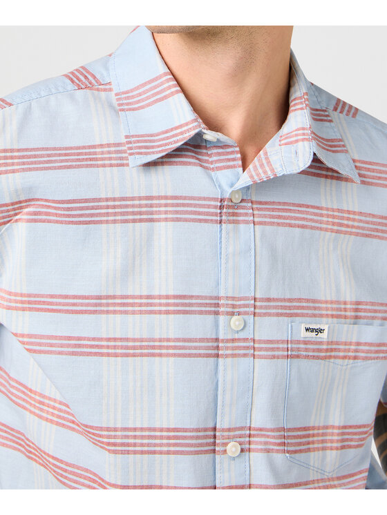 Wrangler Wrangler Camicia 112362756 Blu Regular Fit