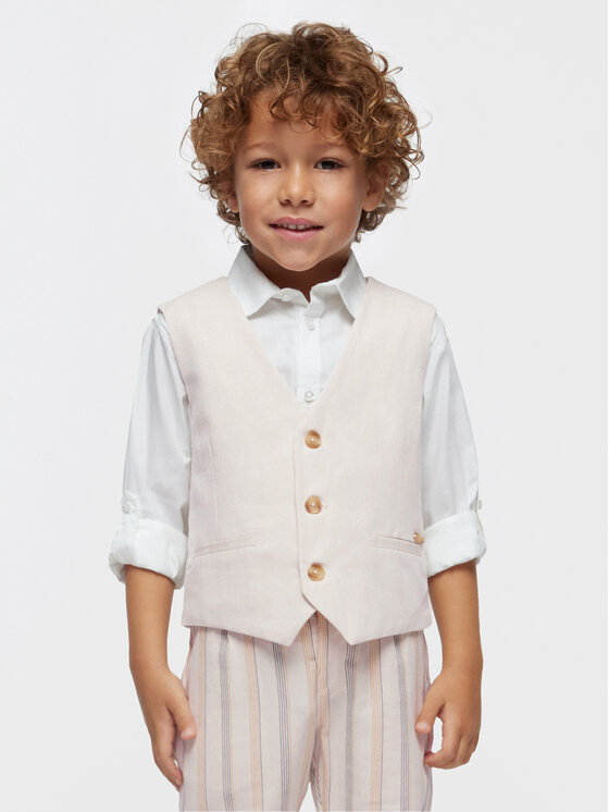 Mayoral Mayoral Gilet 3359 Beige Regular Fit