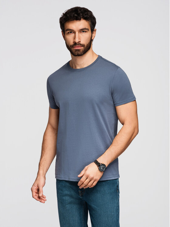 Ombre Ombre Komplet t-shirtów OM-TSBS-0268 Kolorowy Regular Fit