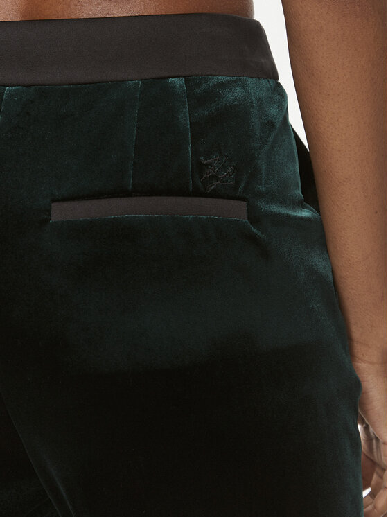 KARL LAGERFELD KARL LAGERFELD Pantaloni din material 240W1004 Verde Regular Fit