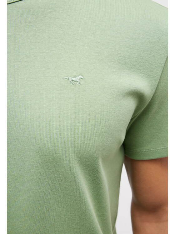 Mustang Mustang T-Shirt ALLEN Zielony Slim Fit