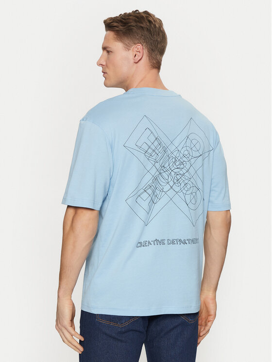 HUGO HUGO T-krekls Nufrancos 50532095 Zils Regular Fit