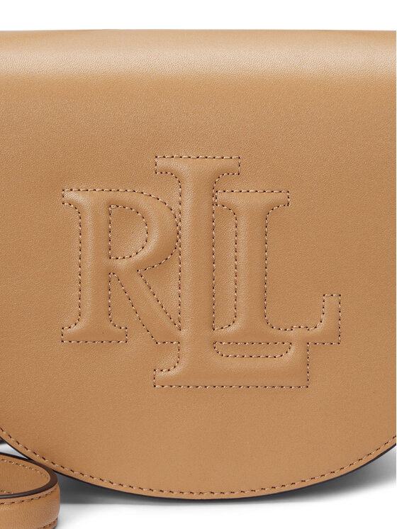 LAUREN RALPH LAUREN LAUREN RALPH LAUREN Ročna torba Witley Leather Medium Embossed Logo Crossbody Bag 431950130008 Rjava