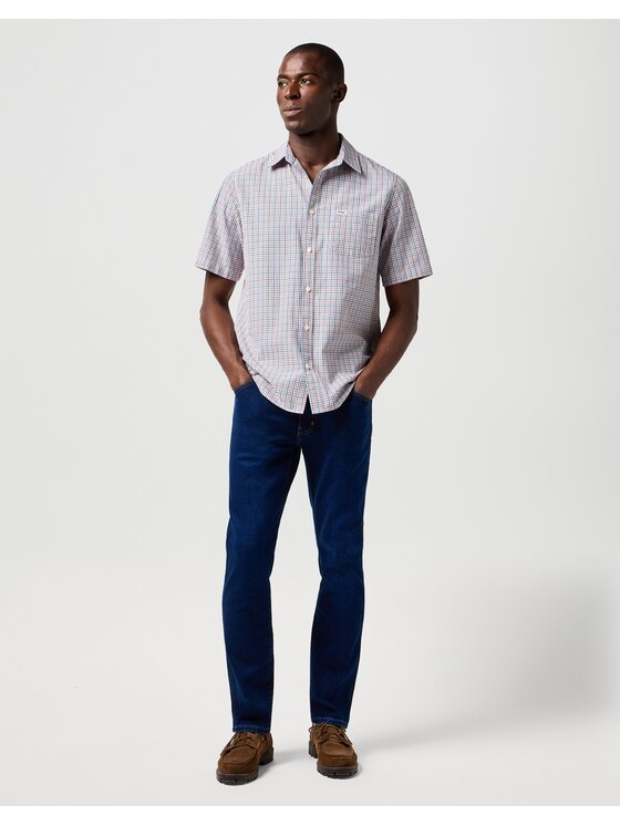 Wrangler Wrangler Jeansy Larston Niebieski Slim Fit