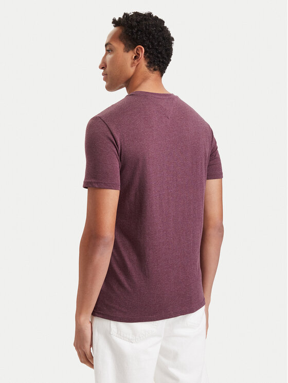 Tommy Jeans Tommy Jeans T-shirt Jaspe DM0DM20363 Ljubičasta Slim Fit