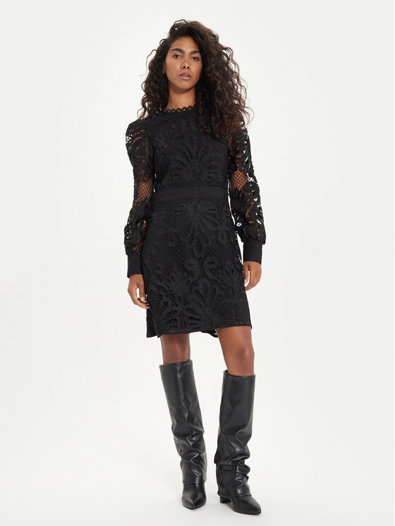 Morgan Morgan Cocktail obleka 242-ROSLAX Črna Slim Fit