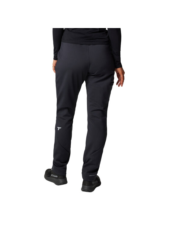 Columbia Columbia Spodnie dresowe Columbia Vest Canyon High-Rise Softshell Pant Czarny Regular Fit