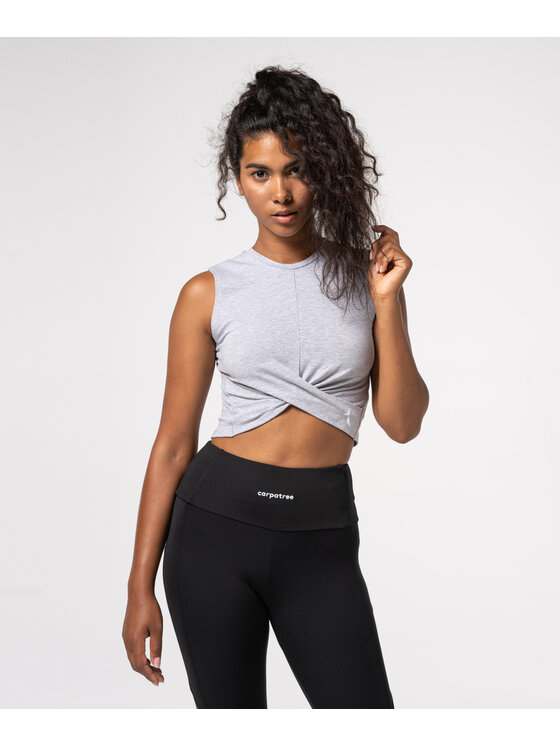 Carpatree Carpatree Top TopGaiaShort Szary Fitted Fit